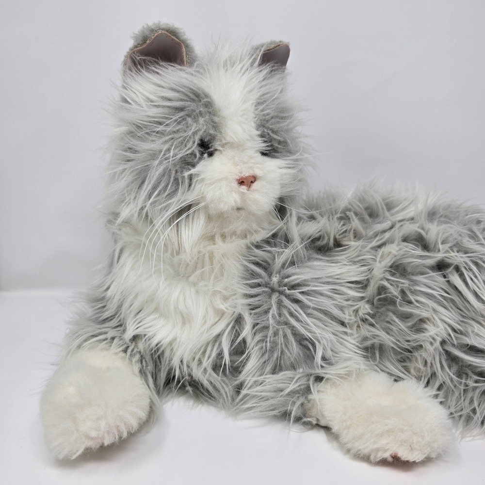 Hasbro Joy For All Silver Tabby Cat Companion Robotic Pet B7594 Interactive Toy